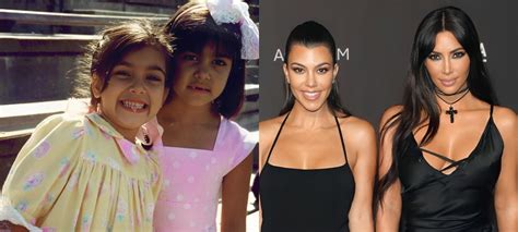 Kim Kardashian Shares Throwback Picture With Sister Kourtney Surgezirc Uk