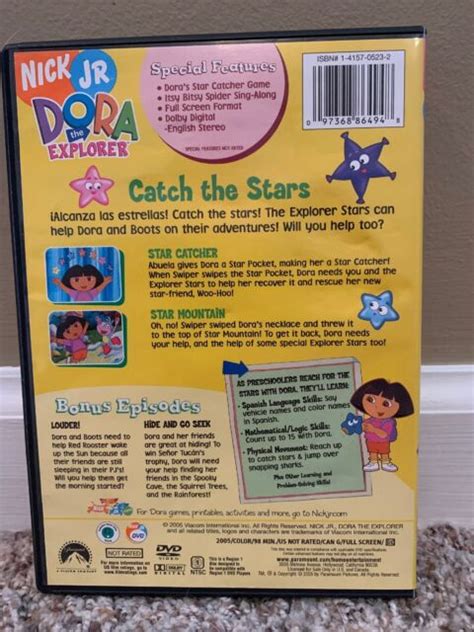Dora The Explorer Catch The Stars Dvd 2005 Ebay
