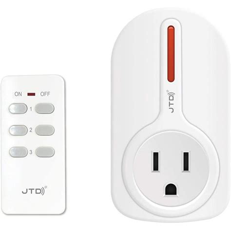 Jtd Wireless Remote Control Electrical Outlet Switch Outlet Plug With