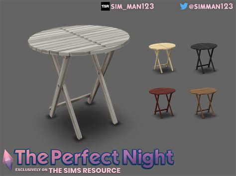 The Sims Resource Folding Table The Perfect Night