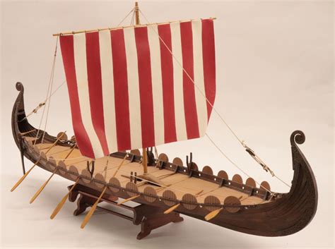 Sold Price Carved Wood And Plastic Viking Long Boat Model June 3 0120
