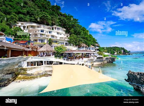 Boracay Philippines Nov 18 2017 West Cove Resort Surrounding Tropical Sea Which Is Famous