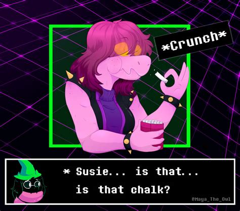 Susie Is That Chalk Deltarune By Darkrose124 On Deviantart
