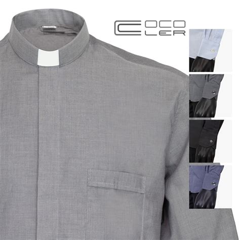 Clergy Shirt Fil à Fil Cotton Long Sleeves Myriam Arte Sacra