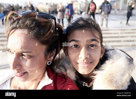 Daughter And Mother Paris France Stock Photo Alamy