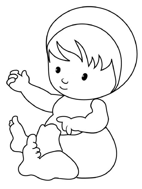 Baby Coloring Pages | Educative Printable