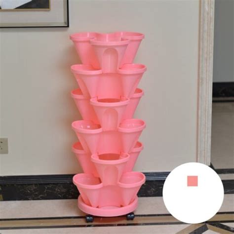 Stand Stacking Planters Strawberry Planting Pots Buy 75 Off Wizzgoo