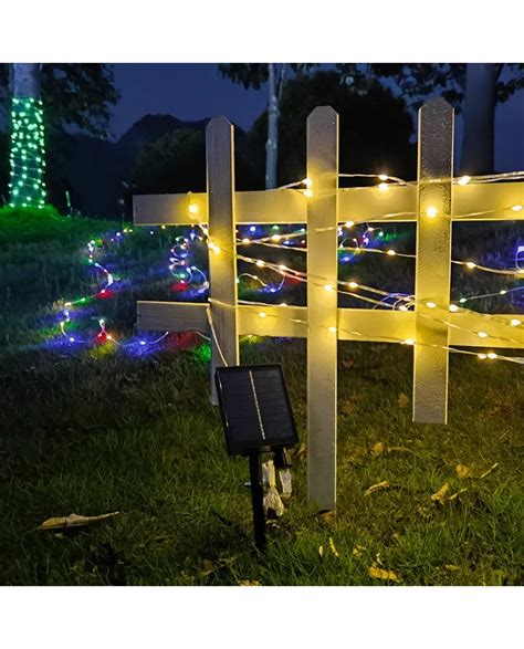 Color Changing Solar String Lights Outdoor With Remote