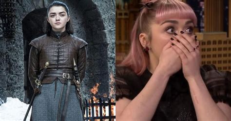 Game Of Thrones Maisie Williams Arya Stark A Lâché Par Erreur Un