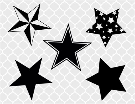 Stars Svg Bundle Star Clip Art Star Svg Star Vector Star Etsy