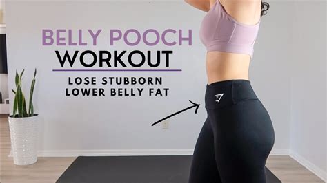 How To Lose Your Belly Pooch L 5 Min Lower Abs Home Workout Youtube