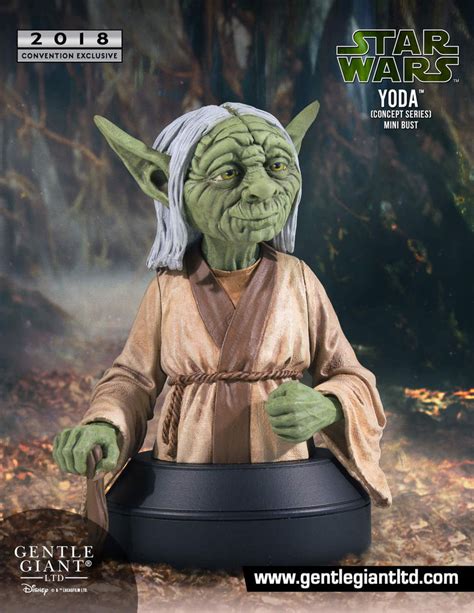 Ralph McQuarrie Concept Yoda Mini Bust SDCC Exclusive