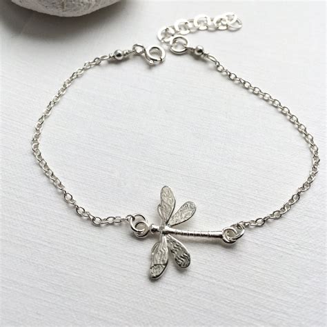 Dragonfly Bracelet In Sterling Silver
