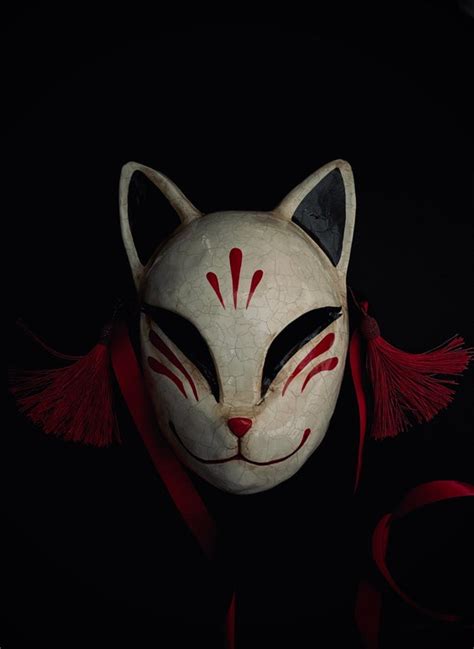 Made To Order Kitsune Mask Anime Mask Cosplay Costume Etsy