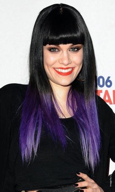 Jessie J Purple Dip Dye Purple Ombre Hair Dip Dyed Violet Hair