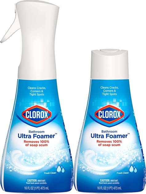 Clorox Bleach Foamer Bathroom Cleaner 30 Fl Oz Pack Of 2
