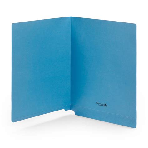 Blue Summit Supplies File Folders Reinforced Letter End Tab Blue