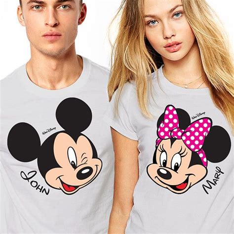 Mickey And Minnie Couple Shirts Personalized Disney Couple Couple T