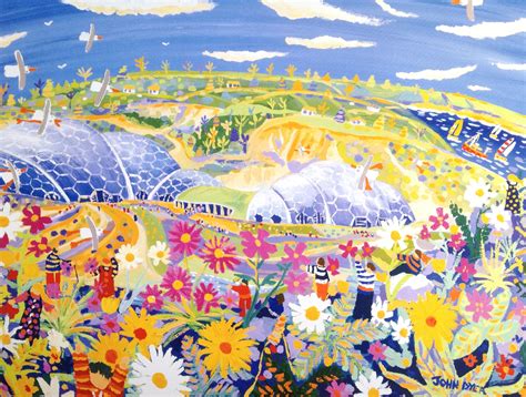 Official Signed Eden Project Print By Cornish Artist John Dyer Wild