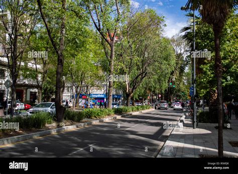 La Avenida Presidente Masaryk En Polanco En La Ciudad De México México