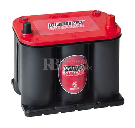 Batería Optima Redtop Rtr37 Agm 12 Voltios 44 Amperios Baterias Para