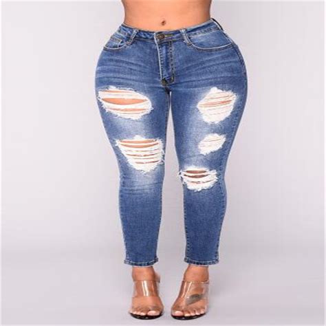 African Women Fashion Slim Fit Stretch Jeans Skinny Tight Butt Lifting