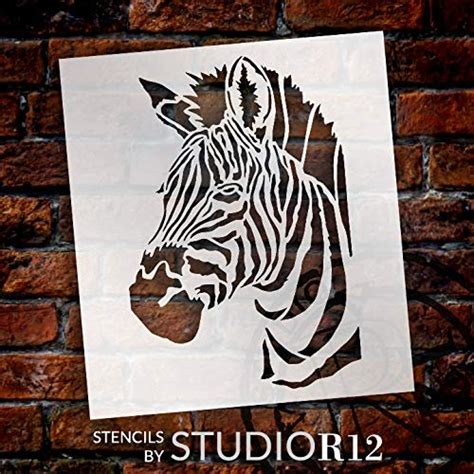 Zebra Portrait Stencil By Studior12 Zoo Animals Craft Educational