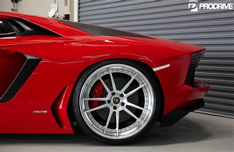 Red Lamborghini Aventador Lp700 4 Adv52 Track Spec Cs Concave Wheels