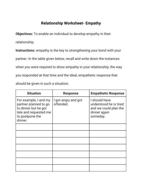 13 Printable Worksheets For All Types Of Relationships