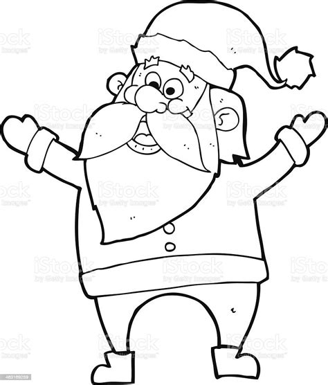 cartoon santa claus stock illustration download image now cheerful christmas clip art istock