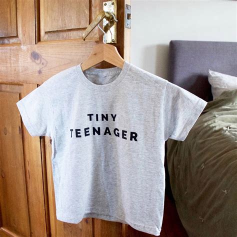 Tiny Teenager Kids Slogan T Shirt By Ellie Ellie