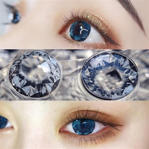 Masonry Blue CONTACT LENS TWO PIECES YC24068 Korean Eye Makeup Eye