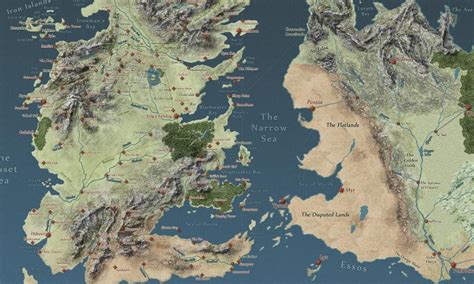Game Of Thrones Map Seven Kingdoms 3d Sanyseeker