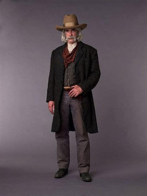 With such thick hair, the idea of a part might be laughable. Sam Elliott, male actor, hat, long hair style, beard, miss ...
