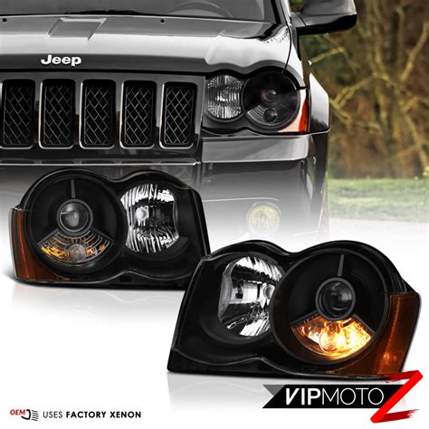 2008 2010 Jeep Grand Cherokee Wk Factory Hid D1s Xenon Black Headlights