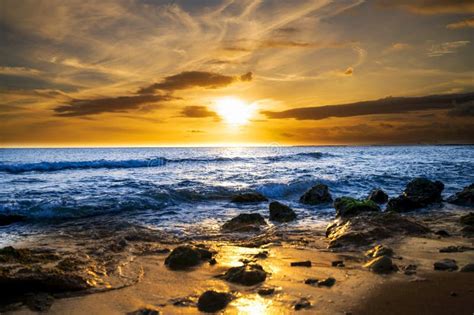 Beautiful Horizon Of The Sea On The Sunset Stock Image Image Of