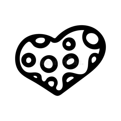 Hand Drawn Valentine Day Heart Vector Illustration Stock Vector