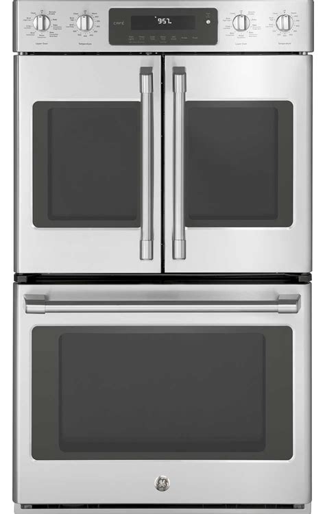 Ge Cafe Stainless Built In Double Wall Oven Ct9570slss