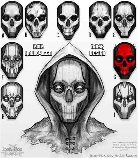 2012 Halloween Mask Design Character Design Mask Drawing Concept