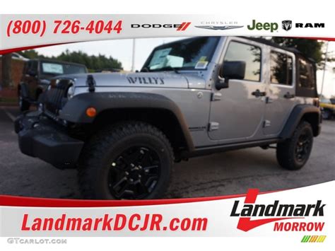 2015 Billet Silver Metallic Jeep Wrangler Unlimited Willys Wheeler 4x4