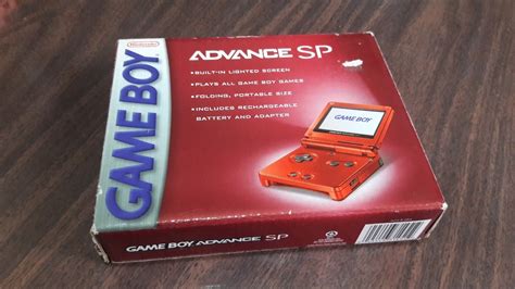 Game Boy Advance Sp Flame Red En Caja Casi Nuevo Mercado Libre