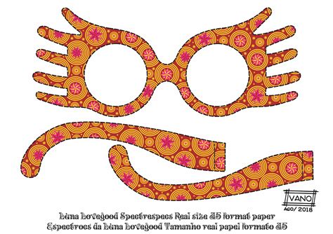 Free Printable Luna Lovegood Glasses  Printable Form, Templates and Letter