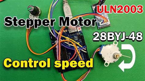 How To Control Stepper Motor With Uln2003 Driver Control Speed Step