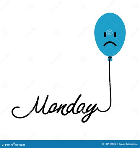 Blue Monday The Most Depressing Saddest Day Of The Year Vector