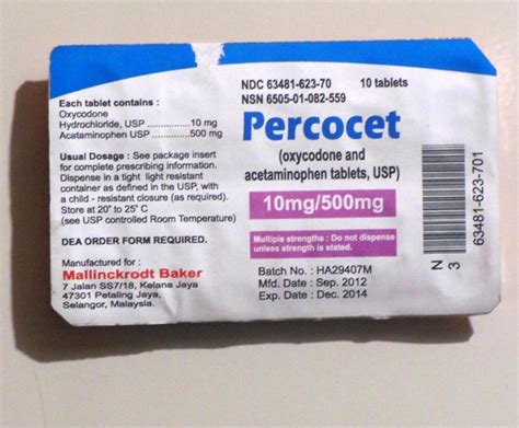 Percocet Tablets Manufacturer In Agra Uttar Pradesh India By