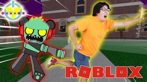Ryans Daddy Escaping The Zombie Asylum Obby In Roblox Lets Play