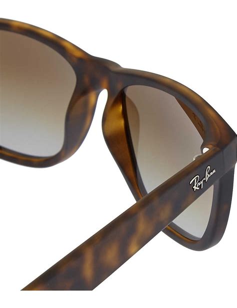 Ray Ban Rb4165 Tortoise Shell Rectangle Sunglasses In Black Lyst