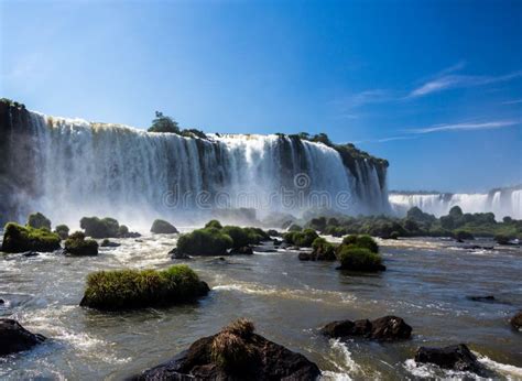 Beautiful Iguassu Falls In Brazil South America Stock Photo Image Of