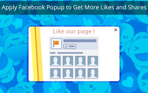 Apply Facebook Popup To Get More Likes And Shares Popup Builder