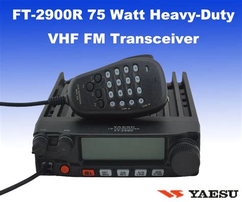 Yaesu Ft 2900re 75 Watt Heavy Duty 136 174mhz Vhf Fm Transceiver